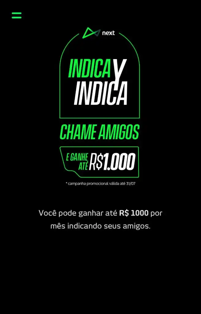 Como ganhar dinheiro no Banco Next? confira o passo a passo